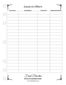 Loans To Others Planner