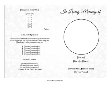 Funeral Program Template Final Directive