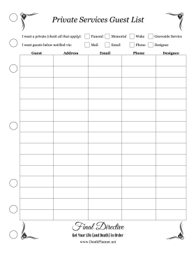 Guest List Planner Final Directive