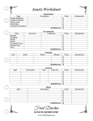 Assets Worksheet Planner