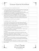 Eco Friendly Green Funeral Worksheet