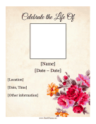 Funeral Flyer
