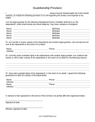 Guardianship Provision