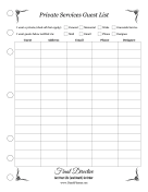 Guest List Planner