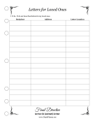 Letters List Planner