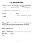 Power Of Attorney Revocation