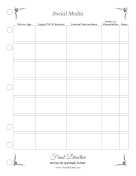 Social Media Account Closure Planner Report Template